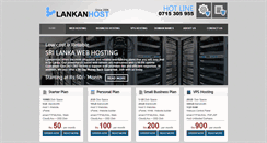 Desktop Screenshot of lankanhost.com